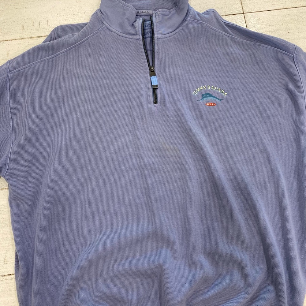Men’s Tommy Bahama XL relaxed collection 3/4 zip pullover